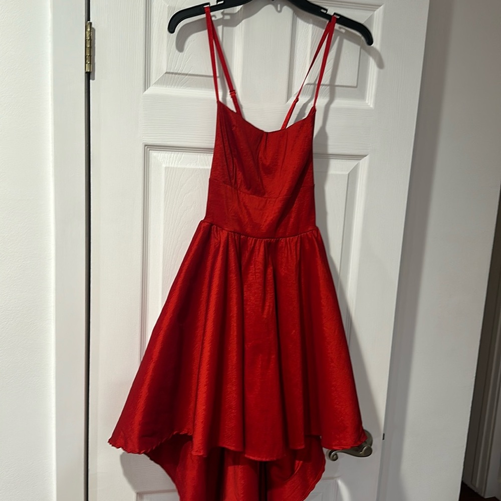 Windsor Fashion High Low Red Gown